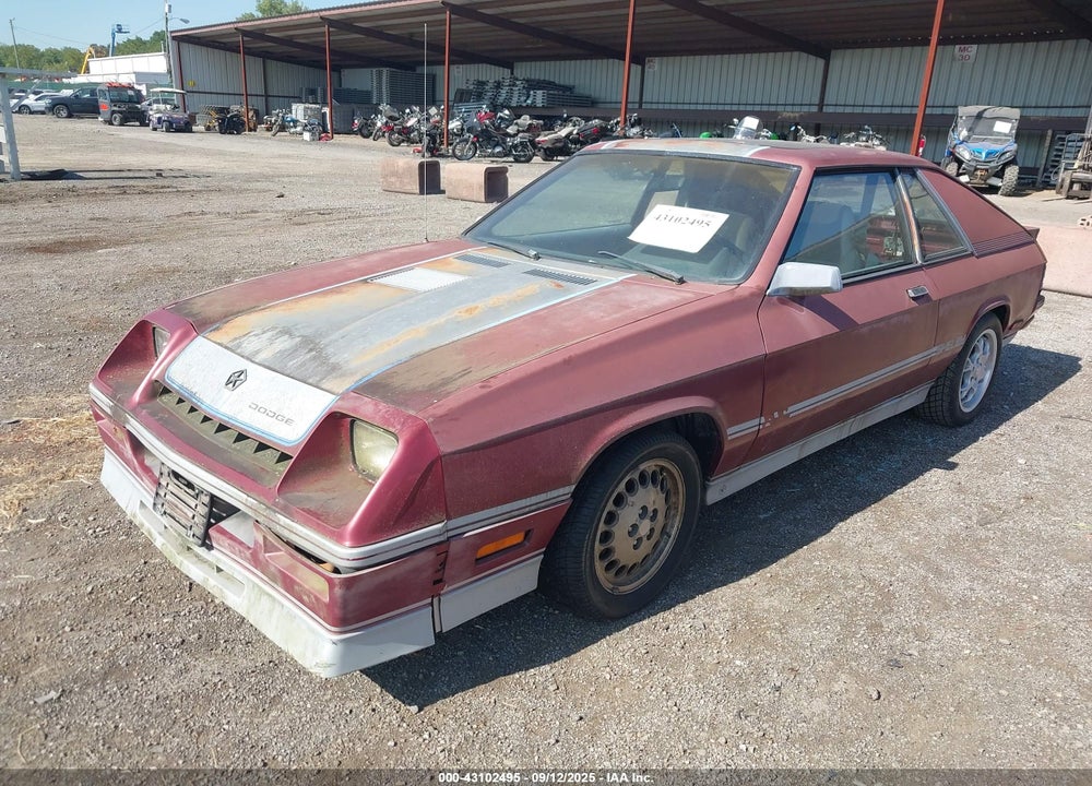 1987 DODGE SHELBY CHARGER VIN: 1B3BZ64E3HD304646
