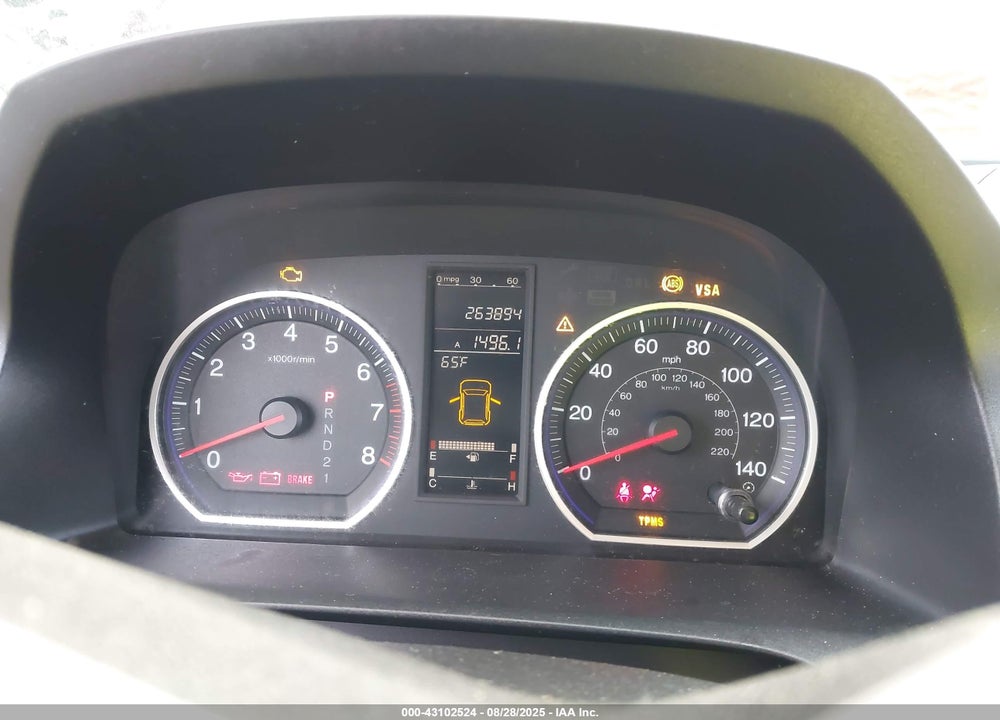 2009 HONDA CR-V VIN: 5J6RE38519L015591