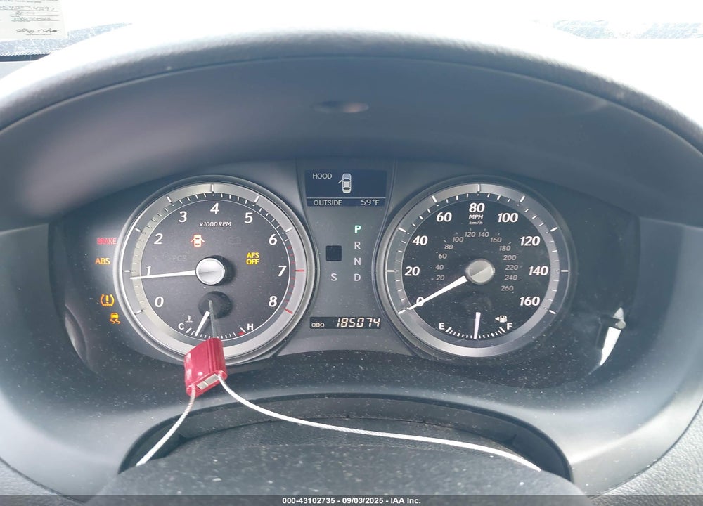 2009 LEXUS ES 350 VIN: JTHBJ46G592334297