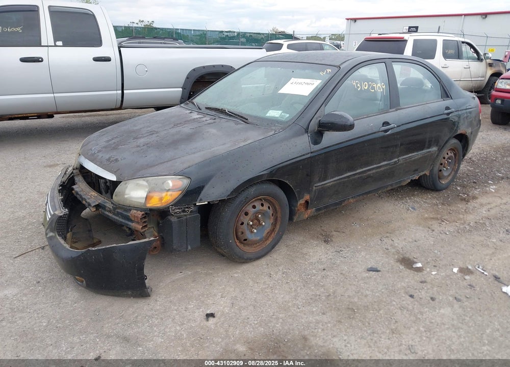 2009 KIA SPECTRA VIN: KNAFE222595640580