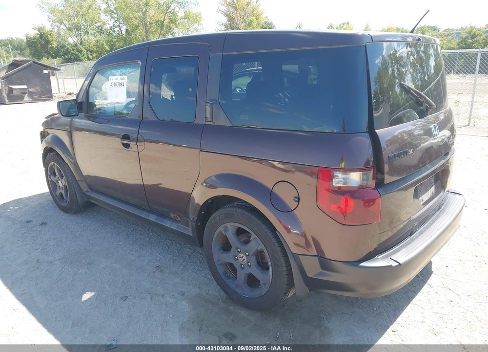 2007 HONDA ELEMENT SC VIN: 5J6YH18927L013887