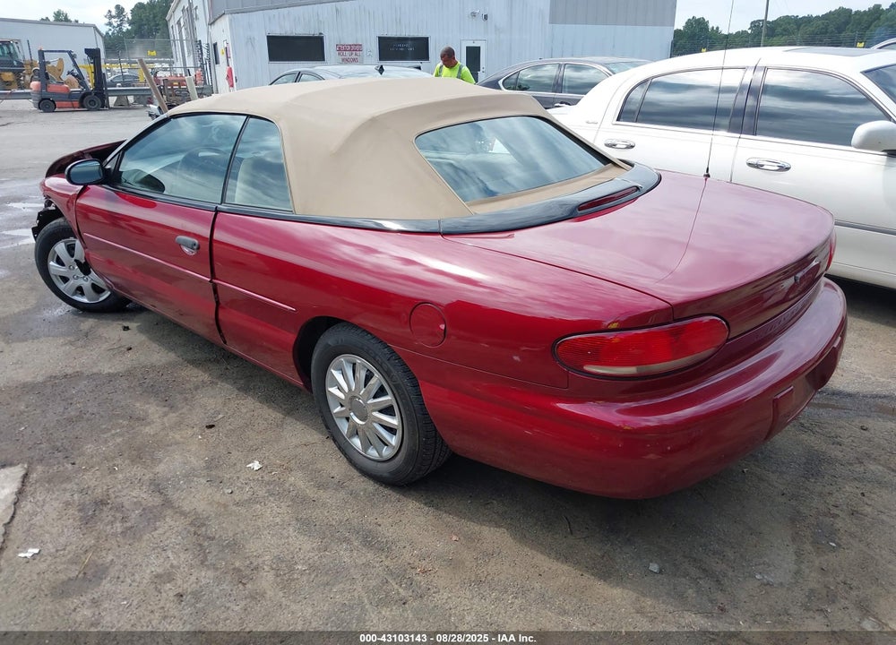 1996 CHRYSLER SEBRING JX VIN: 3C3EL45H8TT278000