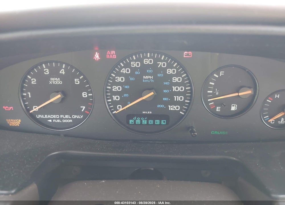 1996 CHRYSLER SEBRING JX VIN: 3C3EL45H8TT278000