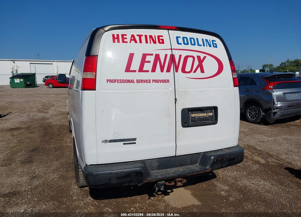 2013 CHEVROLET EXPRESS 2500 VIN: 1GCWGFCA9D1190510