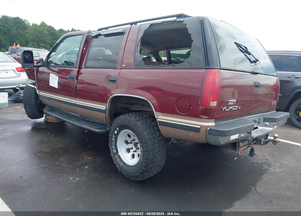 1998 GMC YUKON SLT VIN: 1GKEK13R3WJ705995