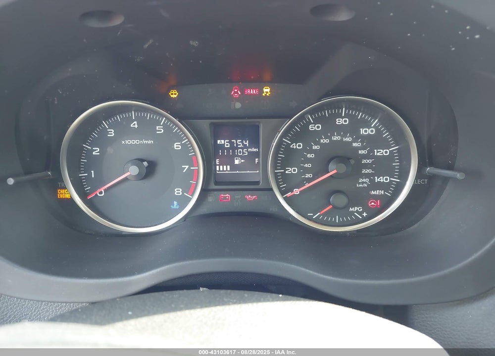 2015 SUBARU IMPREZA VIN: JF1GJAA66FG010252
