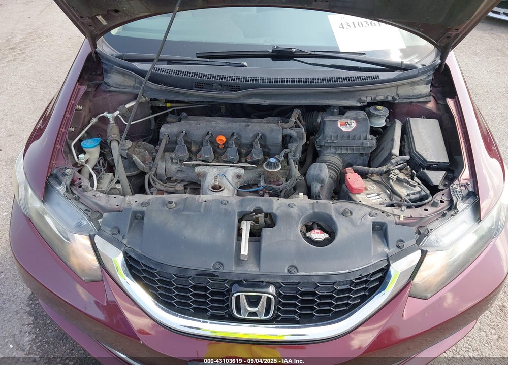 2013 HONDA CIVIC VIN: 19XFB2F81DE049802