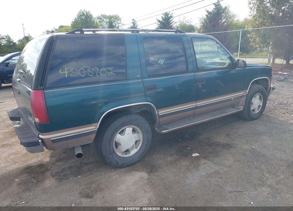 1995 CHEVROLET TAHOE K1500 VIN: 1GNEK13K3SJ447655