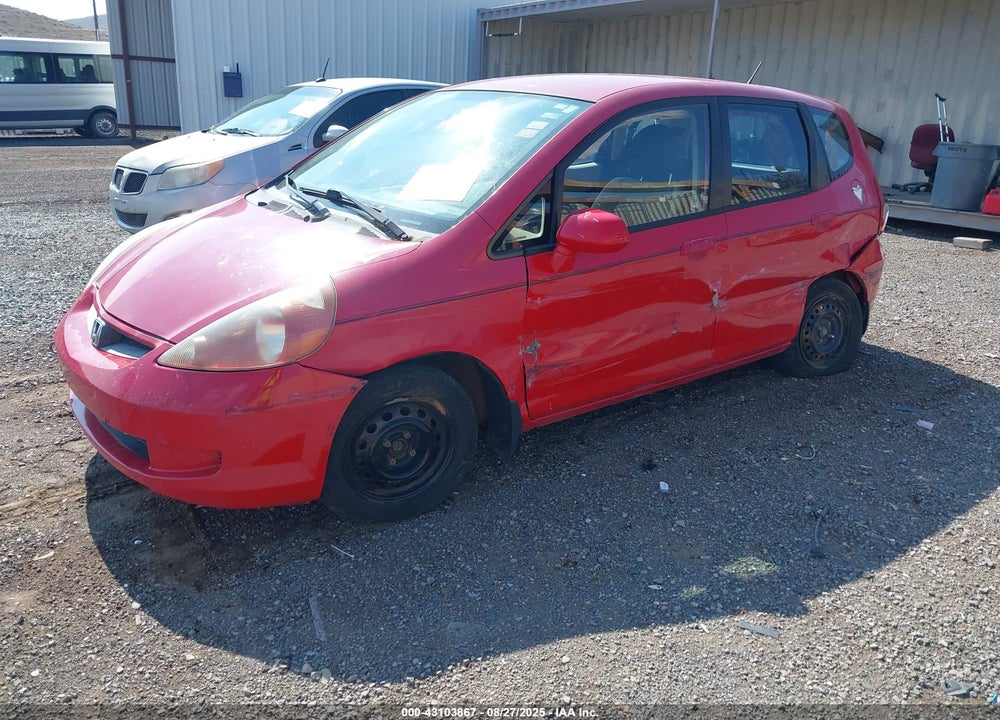 2007 HONDA FIT VIN: JHMGD38427S014216
