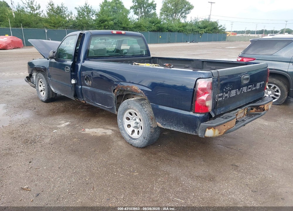 2006 CHEVROLET SILVERADO 1500 WORK TRUCK VIN: 3GCEC14XX6G232314
