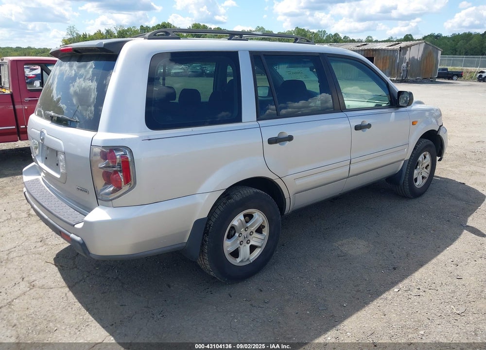 2007 HONDA PILOT LX VIN: 5FNYF18187B018861