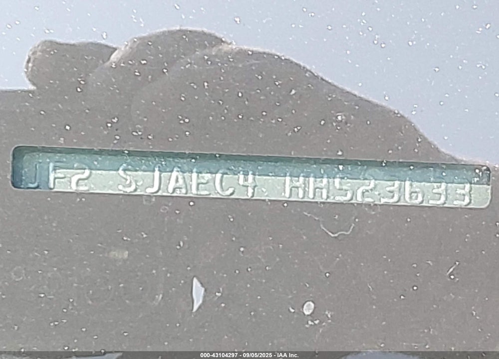 2017 SUBARU FORESTER VIN: JF2SJAEC4HH523633