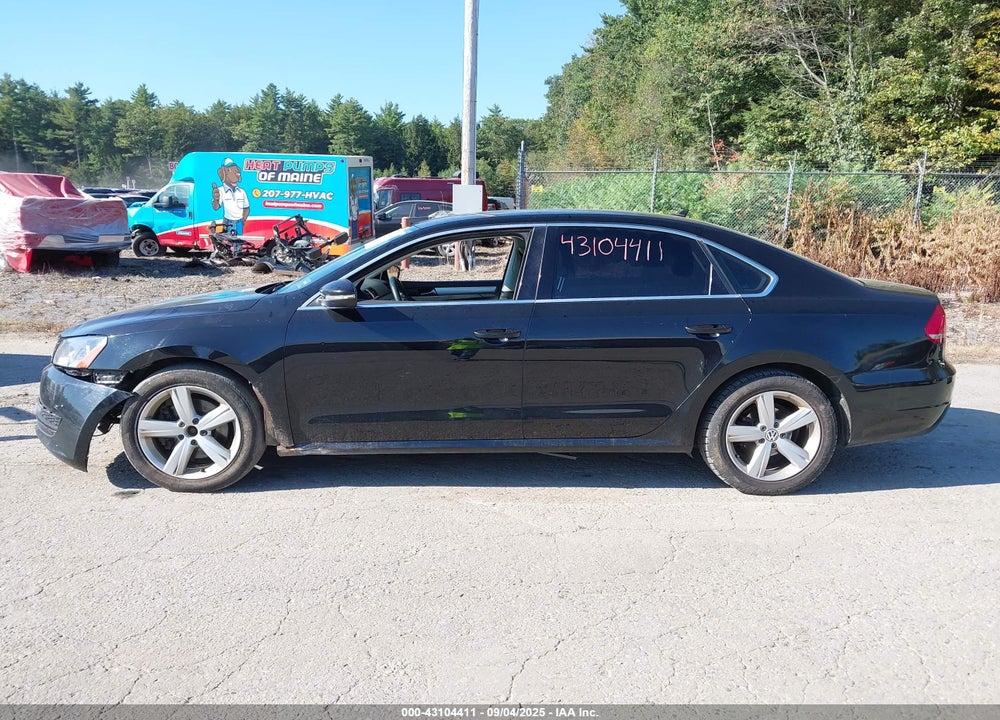 2012 VOLKSWAGEN PASSAT VIN: 1VWBP7A39CC083174