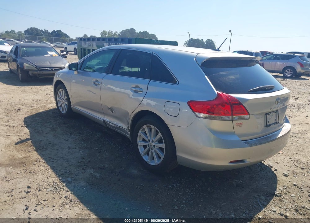 2012 TOYOTA VENZA XLE VIN: 4T3ZA3BBXCU061893