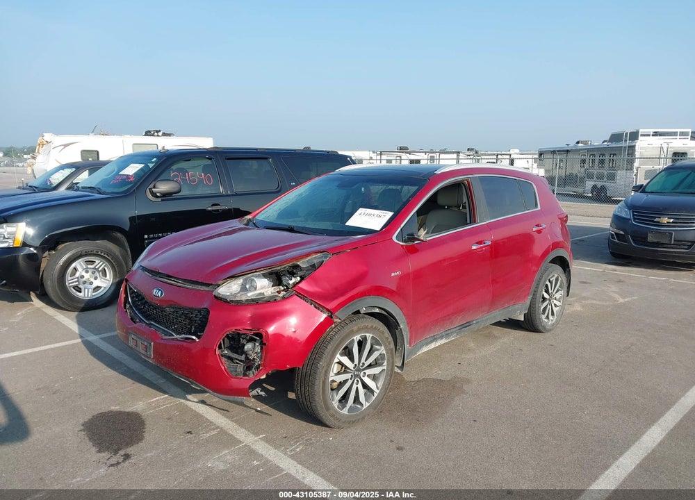 2017 KIA SPORTAGE EX VIN: KNDPNCAC5H7158265