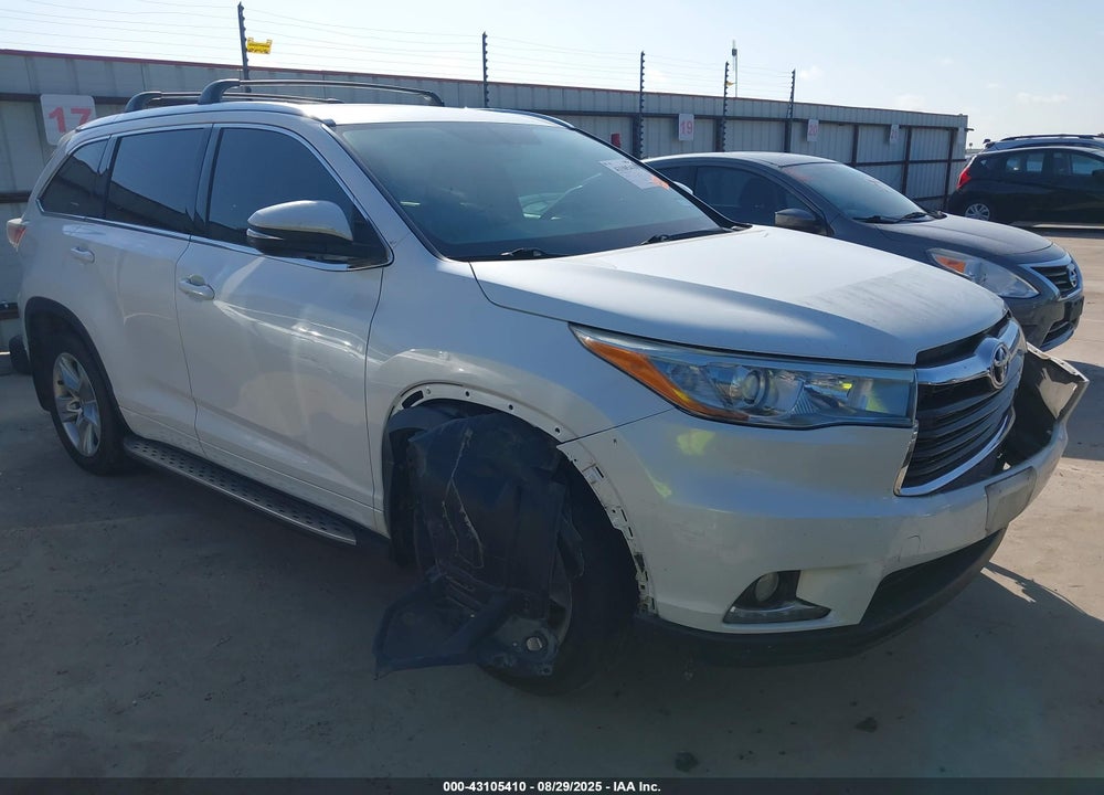 2016 TOYOTA HIGHLANDER LIMITED V6 VIN: 5TDDKRFH0GS302067