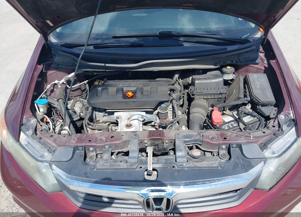 2012 HONDA CIVIC VIN: 19XFB2F88CE362294