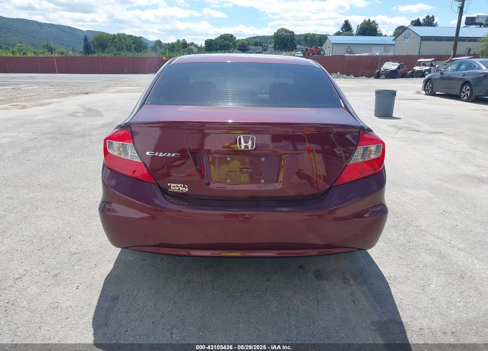 2012 HONDA CIVIC VIN: 19XFB2F88CE362294
