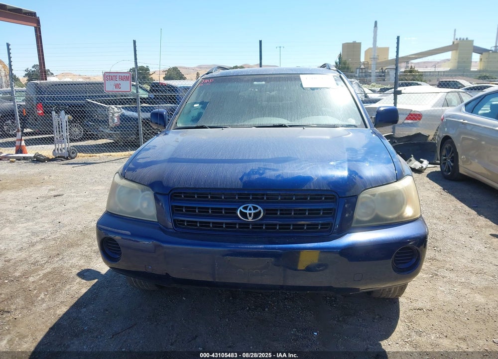 2003 TOYOTA HIGHLANDER V6 VIN: JTEGF21A530103740