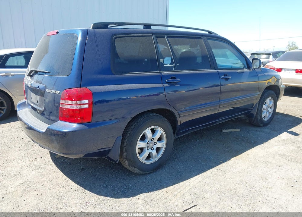 2003 TOYOTA HIGHLANDER V6 VIN: JTEGF21A530103740