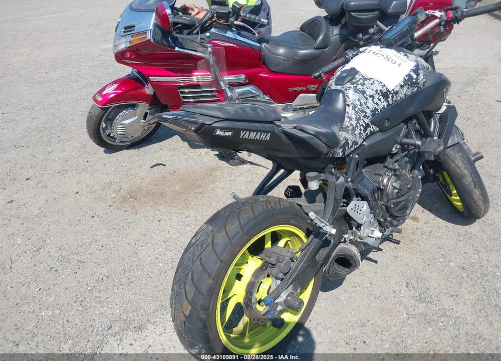 2017 YAMAHA FZ07 VIN: JYARM06E6HA011875