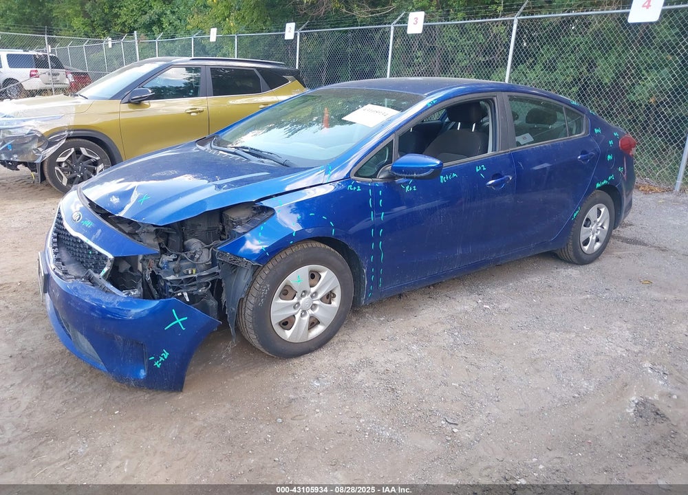 2017 KIA FORTE VIN: 3KPFK4A75HE152849
