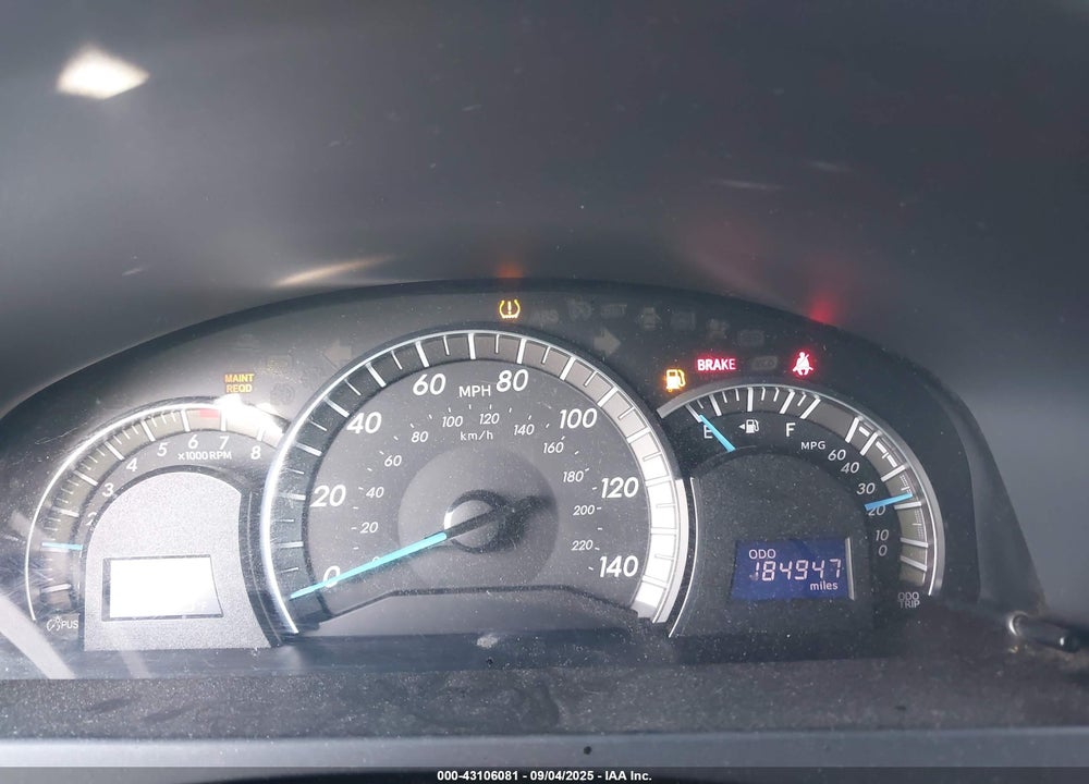 2012 TOYOTA CAMRY VIN: 4T1BF1FK1CU048704