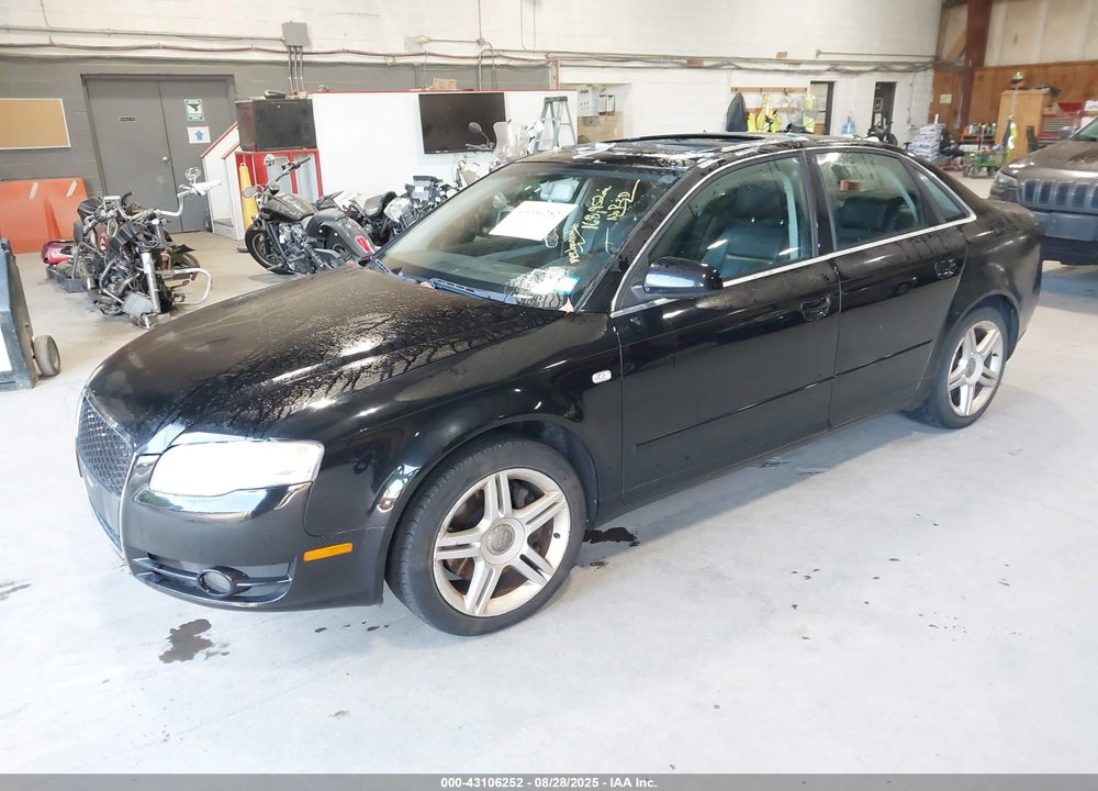 2007 AUDI A4 2.0T VIN: WAUDF78E17A186223