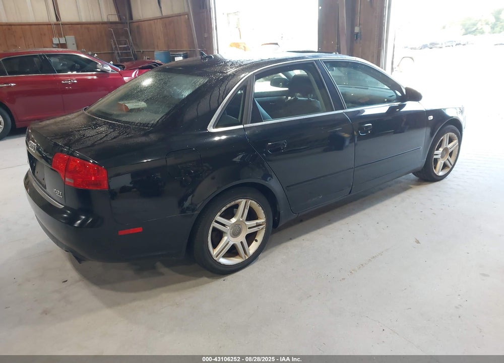 2007 AUDI A4 2.0T VIN: WAUDF78E17A186223