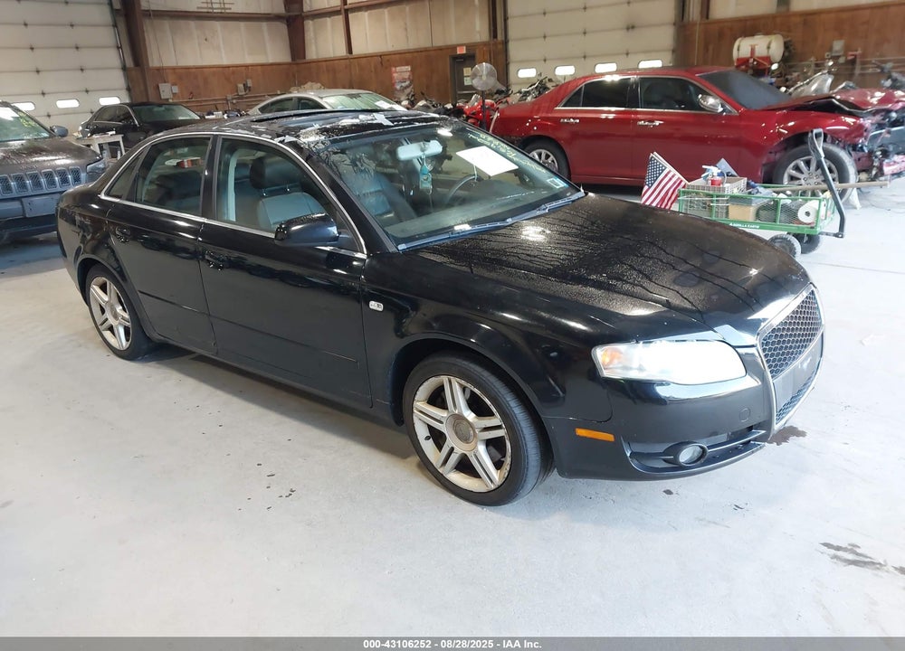 2007 AUDI A4 2.0T VIN: WAUDF78E17A186223