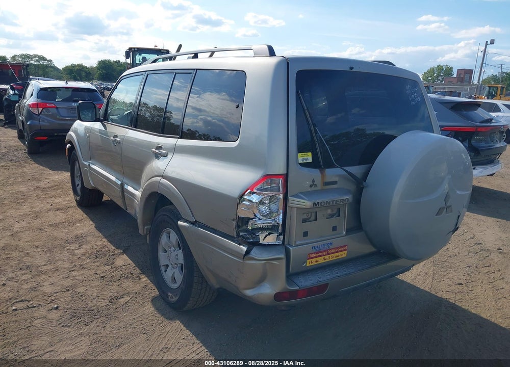 2003 MITSUBISHI MONTERO 20TH ANNIVERSARY/LIMITED VIN: JA4NW51S13J047080
