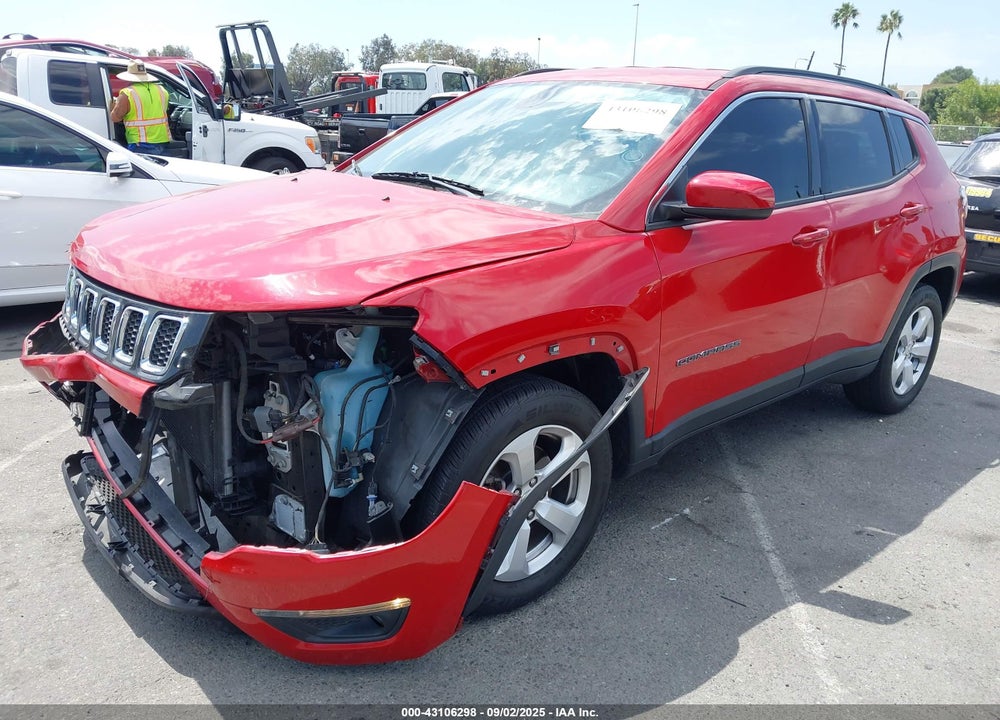 2018 JEEP COMPASS LATITUDE FWD VIN: 3C4NJCBB0JT489510