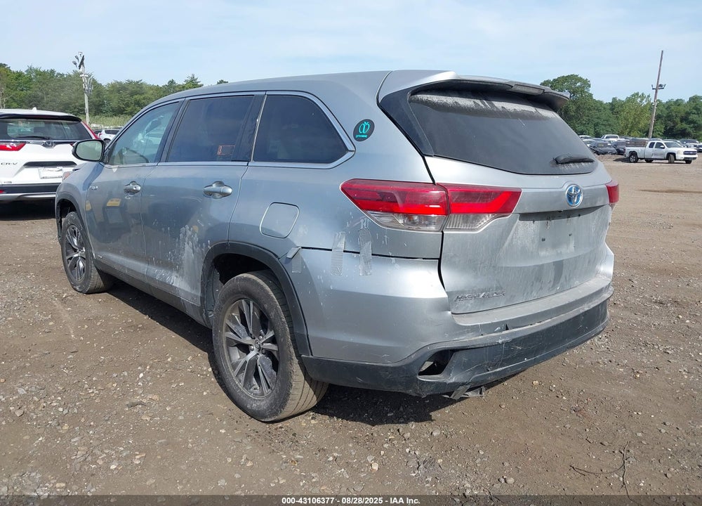 2019 TOYOTA HIGHLANDER HYBRID LE VIN: 5TDBGRFH8KS057049