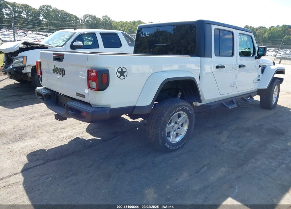 2021 JEEP GLADIATOR FREEDOM 4X4 VIN: 1C6HJTAG3ML577615