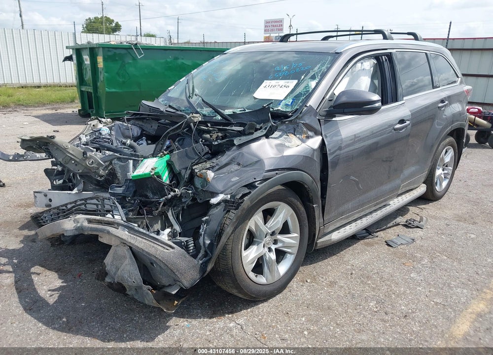 2015 TOYOTA HIGHLANDER VIN: 5TDYKRFH5FS106173
