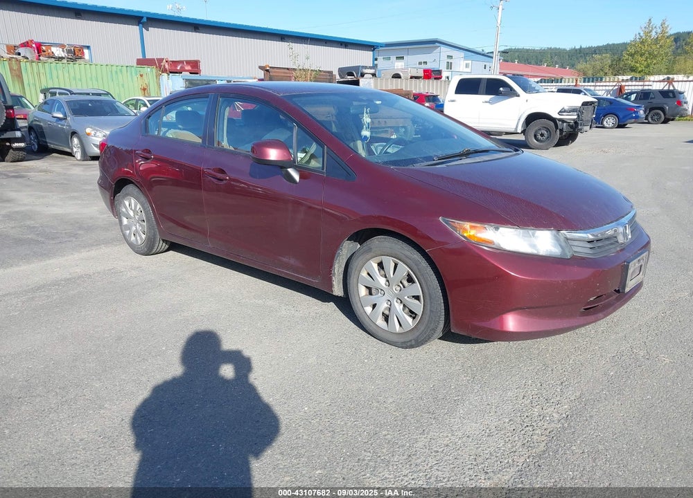 2012 HONDA CIVIC VIN: 19XFB2F56CE368925