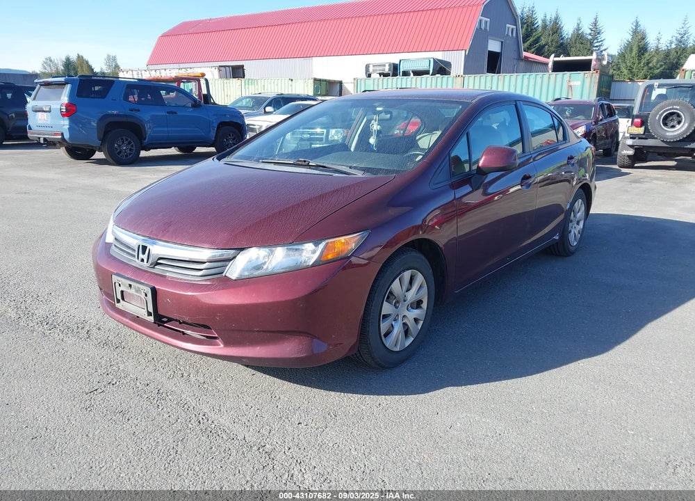 2012 HONDA CIVIC VIN: 19XFB2F56CE368925