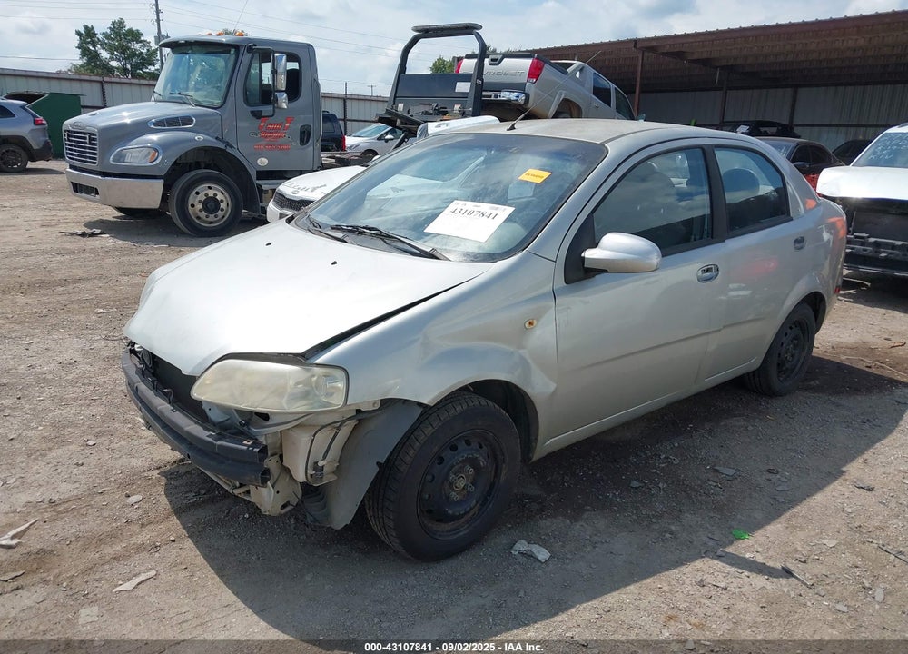 2005 CHEVROLET AVEO LS VIN: KL1TD52625B381305