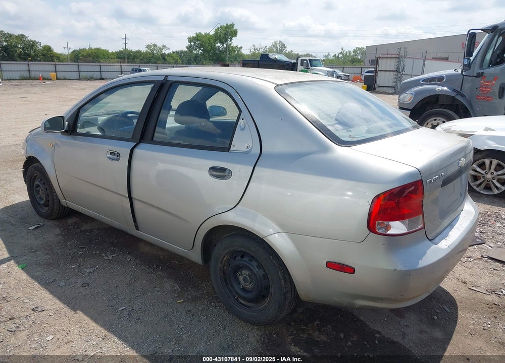 2005 CHEVROLET AVEO LS VIN: KL1TD52625B381305