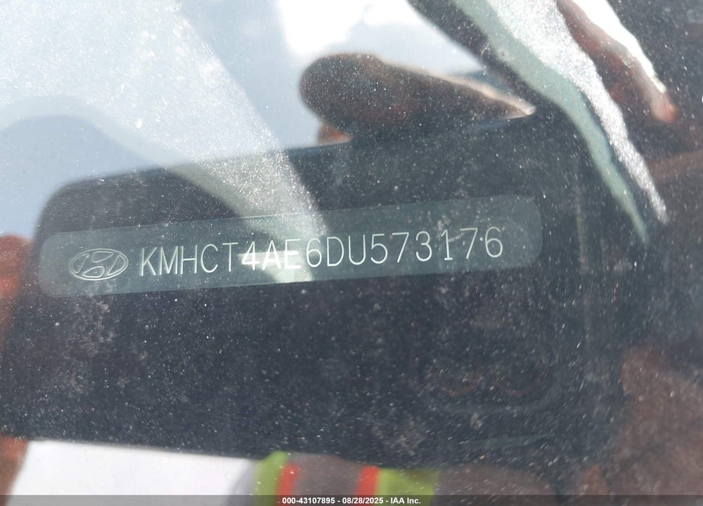 2013 HYUNDAI ACCENT VIN: KMHCT4AE6DU573176