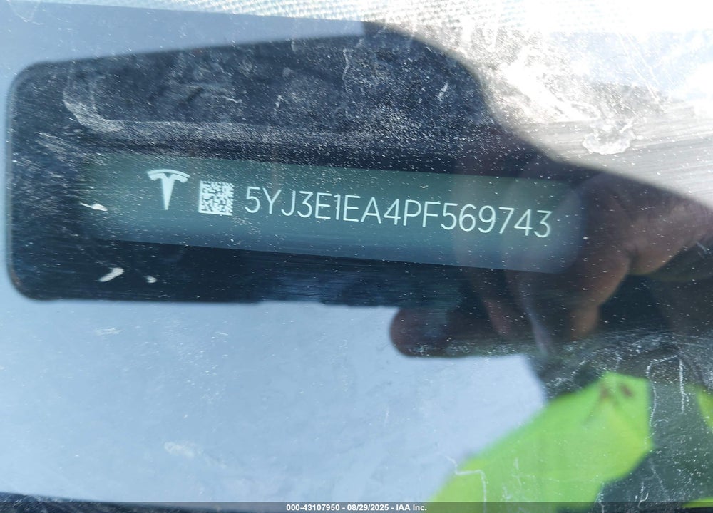 2023 TESLA MODEL 3 VIN: 5YJ3E1EA4PF569743