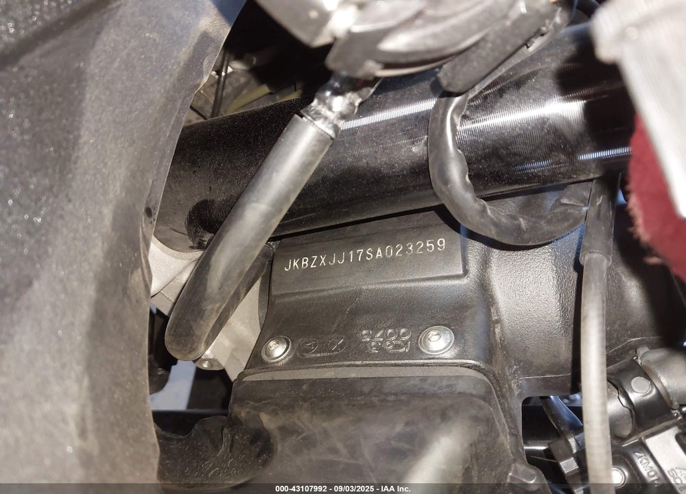 2025 KAWASAKI ZX636 K VIN: JKBZXJJ17SA023259