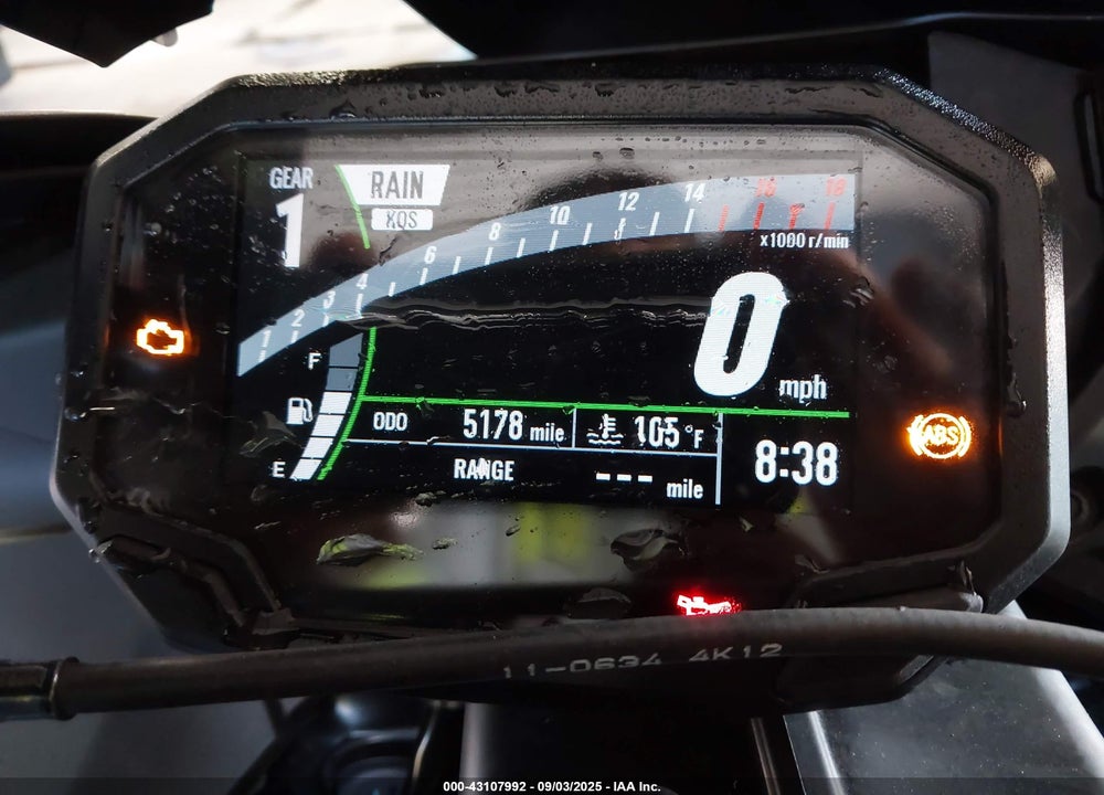 2025 KAWASAKI ZX636 K VIN: JKBZXJJ17SA023259