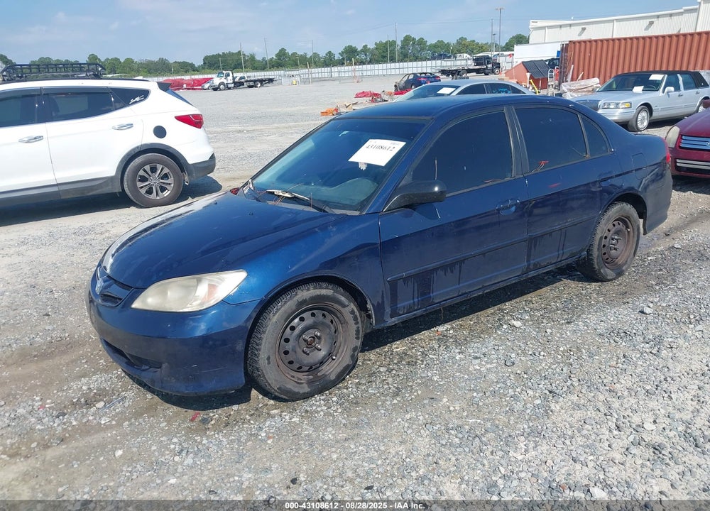 2004 HONDA CIVIC LX VIN: 2HGES16564H617818