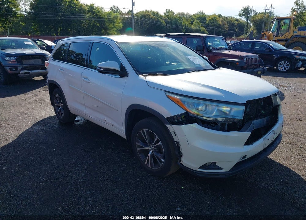 2016 TOYOTA HIGHLANDER VIN: 5TDJKRFH8GS253123