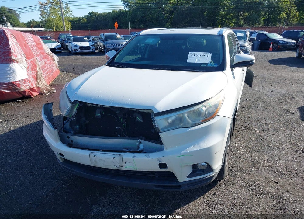 2016 TOYOTA HIGHLANDER VIN: 5TDJKRFH8GS253123