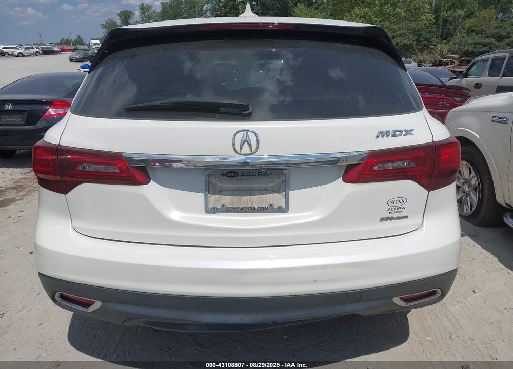 2014 ACURA MDX VIN: 5FRYD4H26EB014397