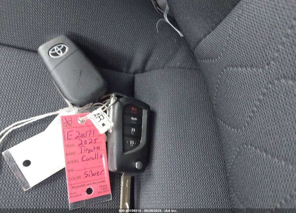 2025 TOYOTA COROLLA LE VIN: 5YFB4MDE6SP347822