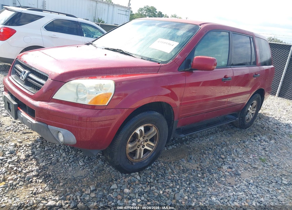 2004 HONDA PILOT EX-L VIN: 2HKYF18624H581770