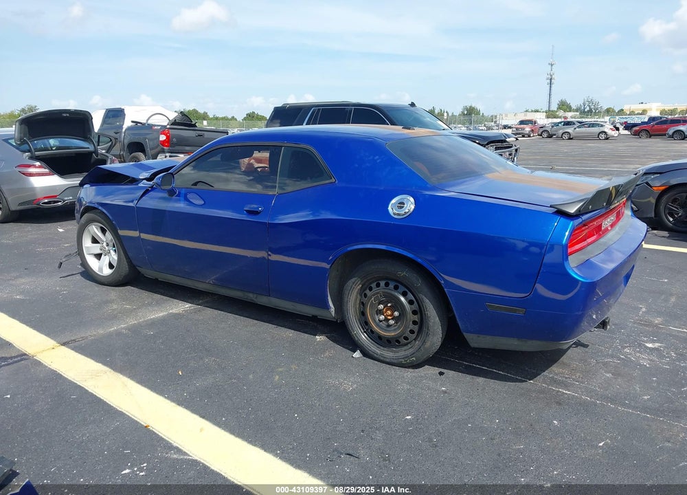 2012 DODGE CHALLENGER SXT VIN: 2C3CDYAG8CH292206